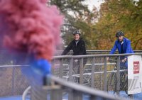 Eroeffnung der Radbruecke West in Tuebingen durch OB Boris Palmer