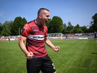 Fussball Relegation zur Regionalliga Sued 2024/2025
TSG Balingen - Tuerk Guecue Friedberg