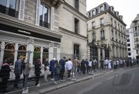 Olympische Spiele Paris 2024: Gesperrrte Strasse in der Pariser Innenstadt