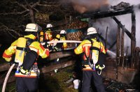 Brandserie: Schuppen-Brand in Rottenburg - Oberndorf