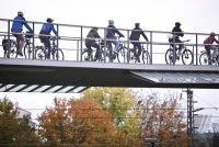 Eroeffnung der Radbruecke West in Tuebingen durch OB Boris Palmer