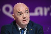 FUSSBALL WM 2022 Eroeffnung Pressekonferenz: FIFA Praesident Gianni Infantino (Schweiz)