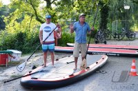 Volleyball Mannschaften des TV Rottenburg beim Team Stand Up Paddling