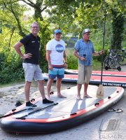 Volleyball Mannschaften des TV Rottenburg beim Team Stand Up Paddling