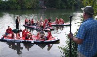 Volleyball Mannschaften des TV Rottenburg beim Team Stand Up Paddling