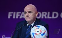 FUSSBALL WM 2022 Eroeffnung Pressekonferenz: FIFA Praesident Gianni Infantino (Schweiz)