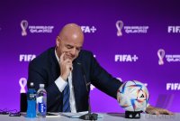 FUSSBALL WM 2022 Eroeffnung Pressekonferenz: FIFA Praesident Gianni Infantino (Schweiz)