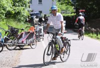 Tuebingen; Oberbuergermeister Boris Palmer auf dem Fahrrad