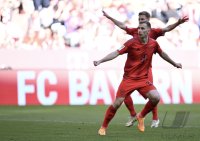 Fussball 1. Bundesliga 23/24: FC Bayern Muenchen - VfL Wolfsburg