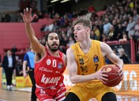 Basketball 1. Bundesliga 23/24: Tigers Tuebingen - Wuerzburg Baskets