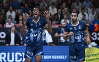 Basketball 1. Bundesliga 23/24: Tigers Tuebingen - MLP Academics Heidelberg