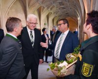 Auswaertige Kabinettssitzung im Kloster Bebenhausen (Sommerrefektorium)