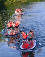 Volleyball Mannschaften des TV Rottenburg beim Team Stand Up Paddling