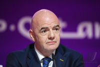 FUSSBALL WM 2022 Eroeffnung Pressekonferenz: FIFA Praesident Gianni Infantino (Schweiz)