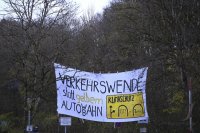 Themenbild: Protest gegen den geplanten Bau des Schindhaubasistunnels