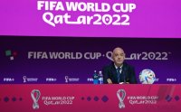 FUSSBALL WM 2022 Eroeffnung Pressekonferenz: FIFA Praesident Gianni Infantino (Schweiz)