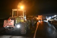 Themenbild: Bauernprotest in Rottenburg (Kreis Tuebingen), Blockade Autobahnzubringer B 28