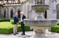 Auswaertige Kabinettssitzung im Kloster Bebenhausen (Sommerrefektorium)