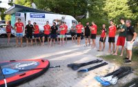 Volleyball Mannschaften des TV Rottenburg beim Team Stand Up Paddling