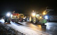 Themenbild: Bauernprotest in Rottenburg (Kreis Tuebingen), Blockade Autobahnzubringer B 28