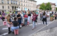 Aktion, Cafe auf der Wilhelmstrasse, Unicampus Autofrei