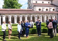 Auswaertige Kabinettssitzung im Kloster Bebenhausen (Sommerrefektorium)