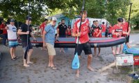 Volleyball Mannschaften des TV Rottenburg beim Team Stand Up Paddling