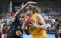 Basketball 1. Bundesliga 23/24: Tigers Tuebingen - HAKRO Merlins Crailsheim