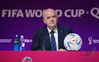 FUSSBALL WM 2022 Eroeffnung Pressekonferenz: FIFA Praesident Gianni Infantino (Schweiz)