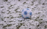 Fussball: Schmuckbild, Spielabsage, Wintereinbruch