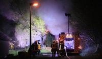 Brandserie: Schuppen-Brand in Rottenburg - Oberndorf