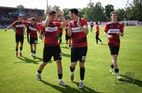 Fussball Relegation zur Regionalliga Sued 2024/2025
TSG Balingen - Tuerk Guecue Friedberg