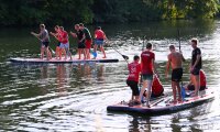 Volleyball Mannschaften des TV Rottenburg beim Team Stand Up Paddling