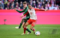 Fussball 1. Bundesliga 23/24: FC Bayern Muenchen - Borussia Moenchengladbach