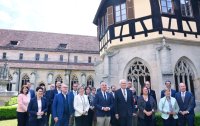 Auswaertige Kabinettssitzung im Kloster Bebenhausen (Sommerrefektorium)