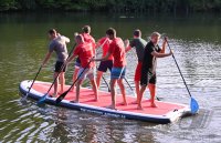 Volleyball Mannschaften des TV Rottenburg beim Team Stand Up Paddling