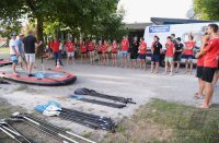 Volleyball Mannschaften des TV Rottenburg beim Team Stand Up Paddling