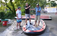 Volleyball Mannschaften des TV Rottenburg beim Team Stand Up Paddling