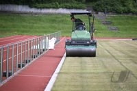 Fussball International EURO 2024: Hermann-Saam-Stadion bekommt einen neuen Rasen