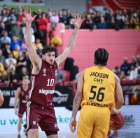 Basketball 1. Bundesliga 23/24: Tigers Tuebingen - FC Bayern Muenchen Basketball