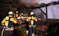 Brandserie: Schuppen-Brand in Rottenburg - Oberndorf