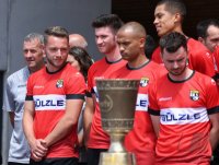 Fussball Regionalliga Sued, Familientag TSG Balingen Fotoshooting Media Day