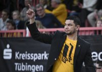 Basketball 1. Bundesliga 23/24: Tigers Tuebingen - HAKRO Merlins Crailsheim