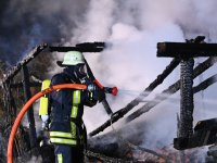 Brandserie: Schuppen-Brand in Rottenburg - Oberndorf