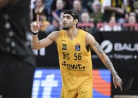 Basketball 1. Bundesliga 23/24: Tigers Tuebingen - HAKRO Merlins Crailsheim