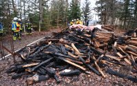 Erneuter Holzstapel-Brand in Rottenburg - Oberndorf