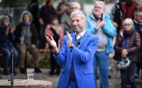 Eroeffnung der Radbruecke West in Tuebingen durch OB Boris Palmer