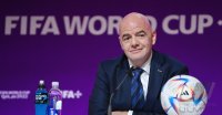 FUSSBALL WM 2022 Eroeffnung Pressekonferenz: FIFA Praesident Gianni Infantino (Schweiz)