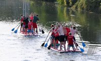 Volleyball Mannschaften des TV Rottenburg beim Team Stand Up Paddling