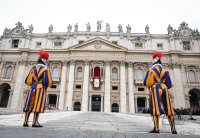 Rom; Papst Franziskus I. spricht den Urbi Et Orbi Segen